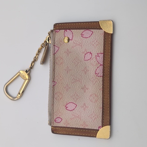 LOUIS VUITTON Cherry Blossom Takashi Murakami Monogram Coin Case/Key Ring - Picture 2 of 8